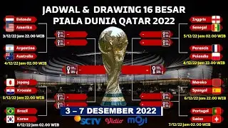 Jadwal Lengkap 16 Besar Piala Dunia 2022: 3 - 7 Des 2022 Live SCTV & Indosiar | Plus Draw 16 Besar
