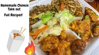 How to Make Chinese Take Out at home|| Bang Bang Chicken|| Veggie Fried Rice|| Lo Mein|| Cabbage
