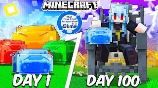 I Survived 100 Days as a SLIME in Minecraft…