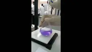 Titration reaction of iodate(5) ions with iodide