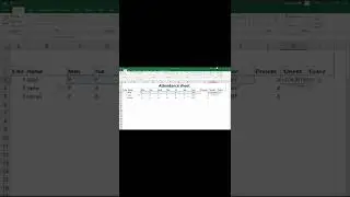 How to use Absent Formula in Excel | #shorts #shortvideo #shotsvideoviral #computerworldchannel