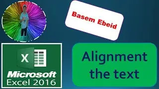How to alignment the text/Microsoft Excel 2016