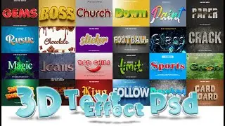 30+ Photoshop 3D Text Effects PSD file | 3D Text Effects - Free PSD Files Adobe-Photoshop