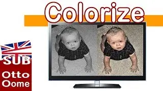 How do you color a black and white photo?