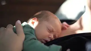 New Born Baby and mom Sleeping