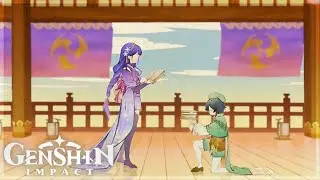 Venti and Raiden Ei Cutscene Teaser - 【Genshin Impact 2.6 Irodori Festival】