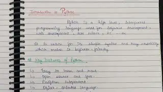Python Lec 1 | Introduction to Python | Origin of Python | Comparison with other Languages |Comments