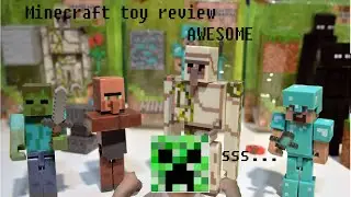 Minecraft Figures Toy Review - I LOVE THE CREEPER
