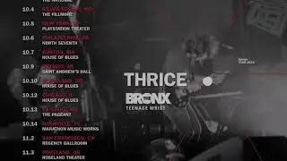 Thrice On Tour Now w/ The Bronx