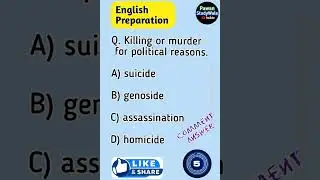 🤔 English Grammar and Vocabulary ♦ one word substitution 