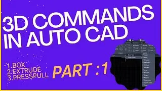 AutoCAD 3D  Tutorial for Beginners | Important 3D Command for AutoCAD