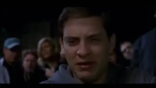 Spiderman crying. Peter Parker.
