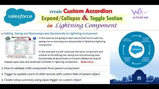 How to Create Custom Accordion Expand, Collapse and Toggle Section in Lightning Component
