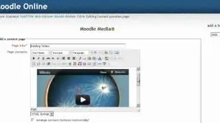 Embed Video in Moodle