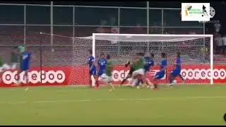 দুর্দান্ত হেডে ইয়াসিন আরাফাতের গোলে সমতায় ভারতের বিপক্ষে। বাংলাদেশ ১ -১ ভারত #SAFF_Championship.