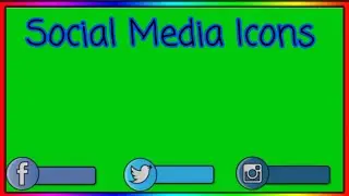 Amazing Social Media Icons Animation Green Screen | No COPYRIGHT
