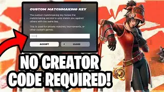 How to Create a Fortnite Custom Match WITHOUT a Support A Creator Code!