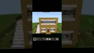 Wooden modern house 🏠 in Minecraft #minecraft #mc