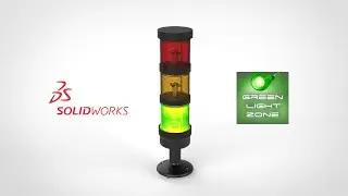 Signal Tower Light in Solidworks