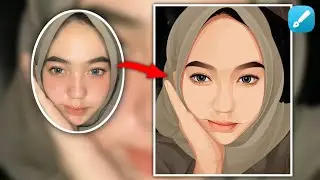 MEMBUAT VECTOR WAJAH DI INFINITE DESIGN || SpeedArt wajah #infinitedesign #vectorart