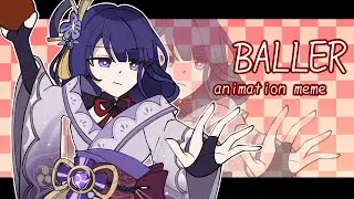 BALLER! || ANIMATION MEME || Genshin impact (FlipaClip)