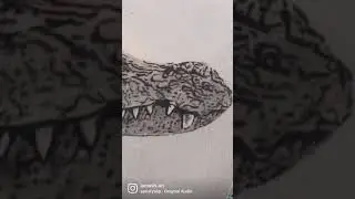 Crocodile inspired by Sourav joshi 🎭 #art #artist #artistoftheday #youtubeshorts #souravjoshivlogs