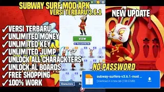 UPDATE Subway Surfers Mod Menu Apk Terbaru 2023 Versi 3.6.1 NO PW