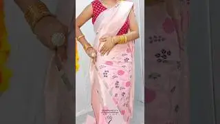 Cotton saree pahne sirf do minton me|pre pleated saree trick|
