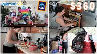 HUGE ALDI & WALMART HAUL! CHAT & RESTOCK WITH ME