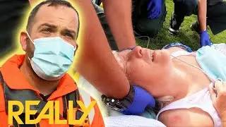 Woman Trampled On By Cows Has Several Internal Injuries | Helicopter ER