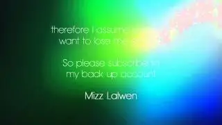 MissLalwen got a backup account