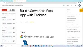 Build a Serverless Web App with Firebase 