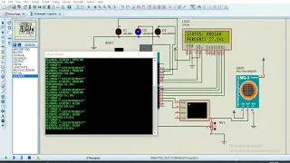 how to make and simulate alcohol detector with sim800l on proteus