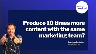 Produce 10 times more content with the same marketing team?
