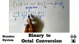 Number System - Binary to Octal Conversion