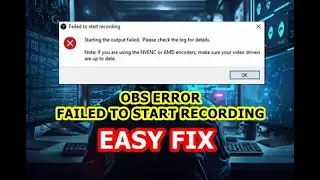 OBS - Failed to Start Recording nvenc or amd encoders (Easy Fix) | Windows 10 / 11