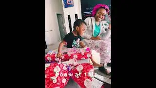 Watch my toddler unbox her Santa gift and her reaction is priceless