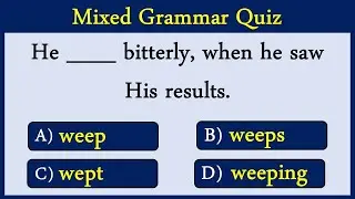 Mixed Grammar Quiz 33:  Can You Score 10/10?
