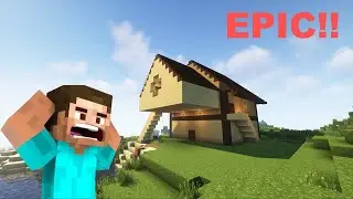 GreatMC SURVIVAL SMP EP2: WE GOT A HOUSE! | warning: extremely quick moving scenes...