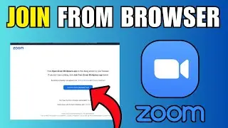 How To Join From Browser on Zoom  Use Zoom Without App - New Method