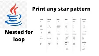 How to print any star pattern  ***
