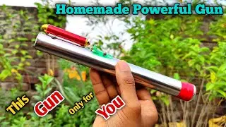 How to make a gun at home || how to make toy guns at home || how to make a powerful gun at home