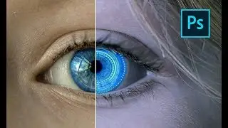 How To Create Futuristic Eye Effect FAST! Photoshop Tutorial👌
