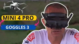 TESTEI DJI MINI 4 PRO COM DJI GOGGLE 3