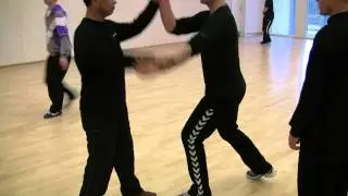 Master Qian Zhaohong gives pointers on how to defend and counter attack with Xin Yi