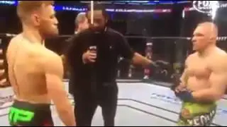 Siver didn't want to touch gloves. Mcgregor didn't care...