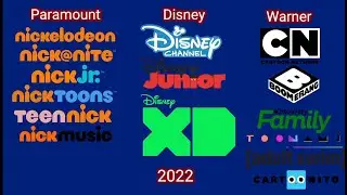 Хронология анимационных каналов/блоков Paramount, Disney, Warner в США