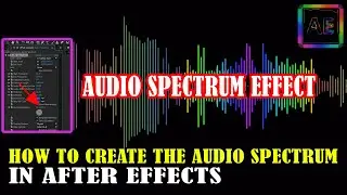 How to create the Audio Spectrum Effect in After Effect-Create Sound Waves |Series 76|#aftereffects