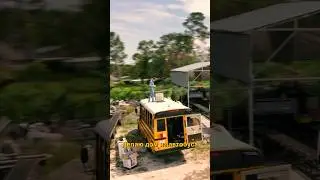 Part 1. Making a house out of an American school bus! 🇺🇸@brit_garage 