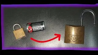 🔒➕🔋 = 🔓 ABRIR CANDADO CON UNA PILA